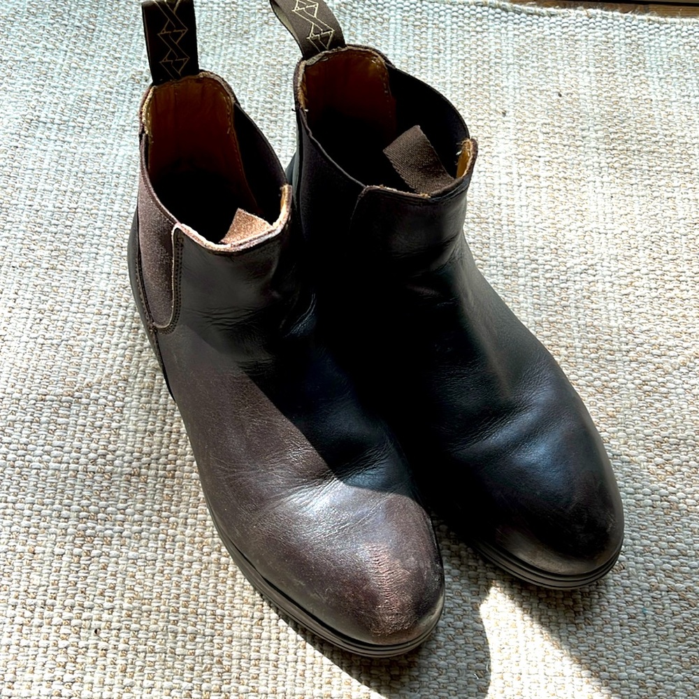 Steel toe leather boots 9.5 women’s